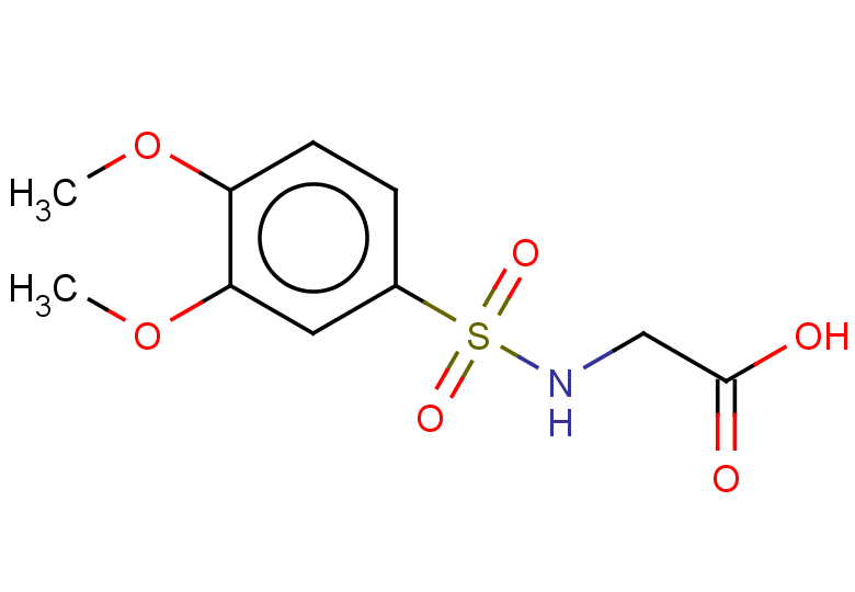 2-(3,4-dimethoxybenzenesulfonamido)acetic acid