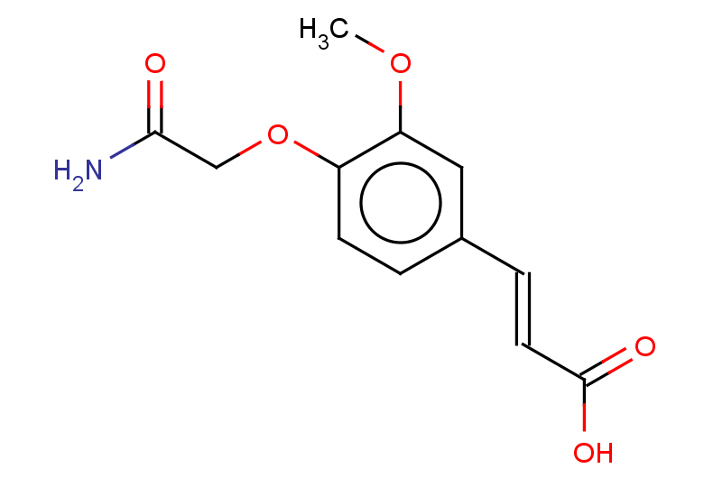 (2E)-3-[4-(carbamoylmethoxy)-3-methoxyphenyl]prop-2-enoic acid