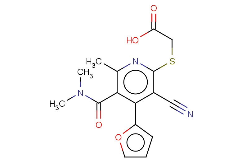 2-{[3-cyano-5-(dimethylcarbamoyl)-4-(furan-2-yl)-6-methylpyridin-2-yl]sulfanyl}acetic acid