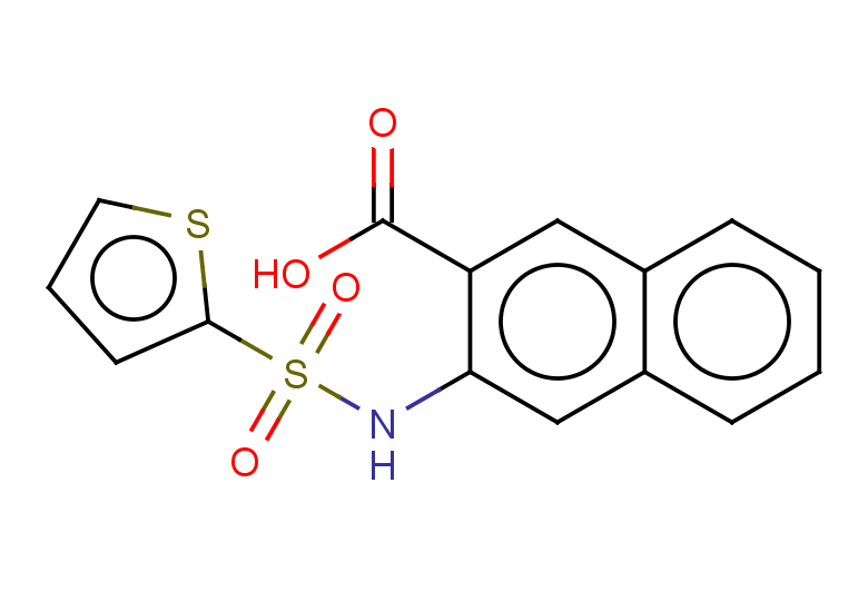3-(thiophene-2-sulfonamido)naphthalene-2-carboxylic acid