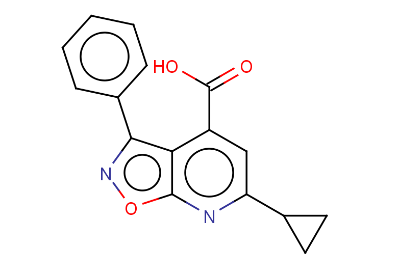 6-cyclopropyl-3-phenyl-[1,2]oxazolo[5,4-b]pyridine-4-carboxylic acid