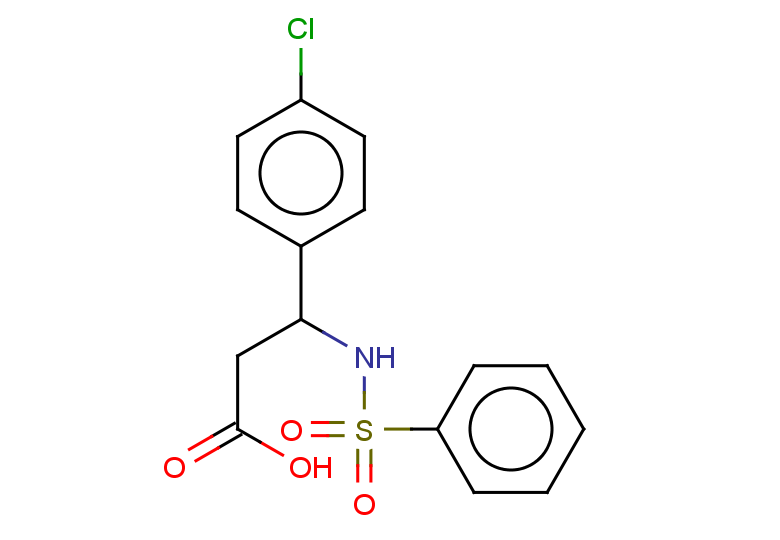 3-benzenesulfonamido-3-(4-chlorophenyl)propanoic acid