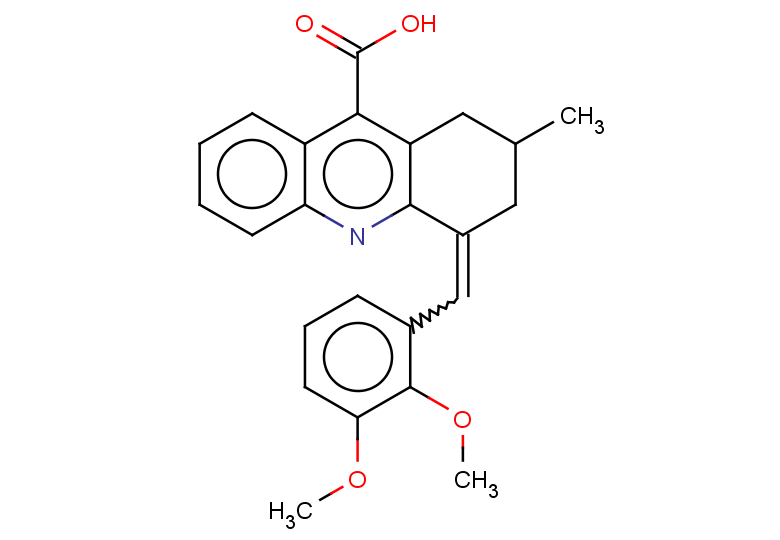 4-[(2,3-dimethoxyphenyl)methylidene]-2-methyl-1,2,3,4-tetrahydroacridine-9-carboxylic acid