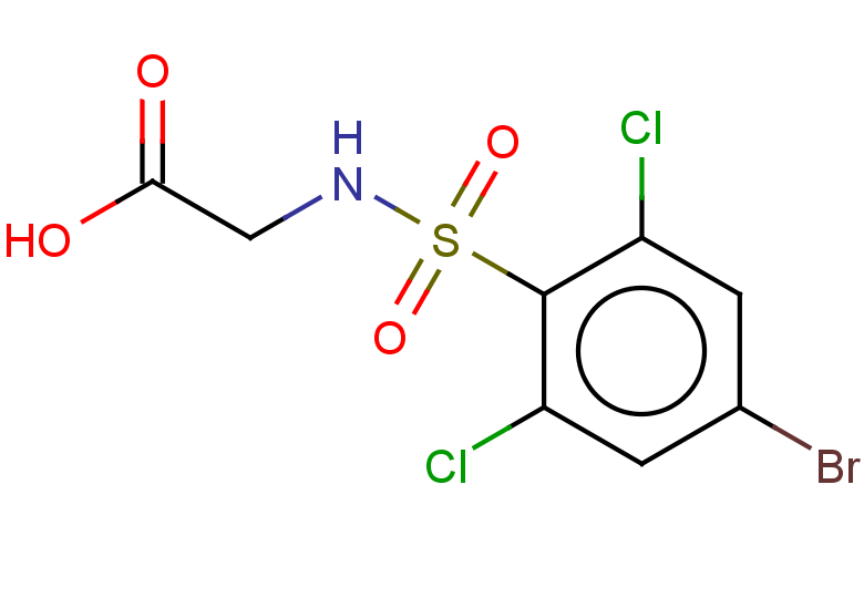 2-(4-bromo-2,6-dichlorobenzenesulfonamido)acetic acid
