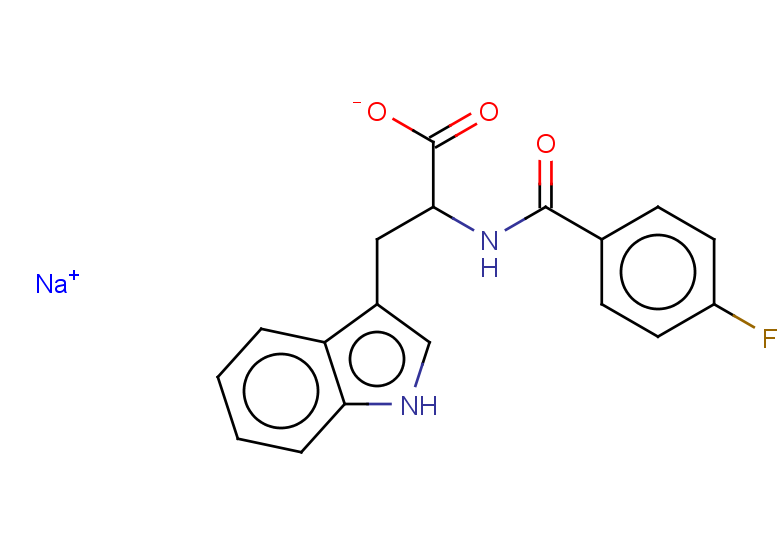 sodium 2-[(4-fluorophenyl)formamido]-3-(1H-indol-3-yl)propanoate