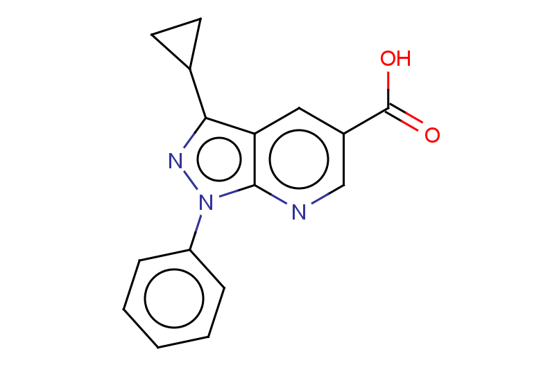 3-cyclopropyl-1-phenyl-1H-pyrazolo[3,4-b]pyridine-5-carboxylic acid