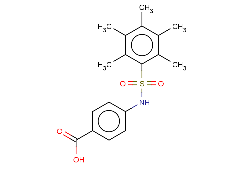 4-(2,3,4,5,6-pentamethylbenzenesulfonamido)benzoic acid