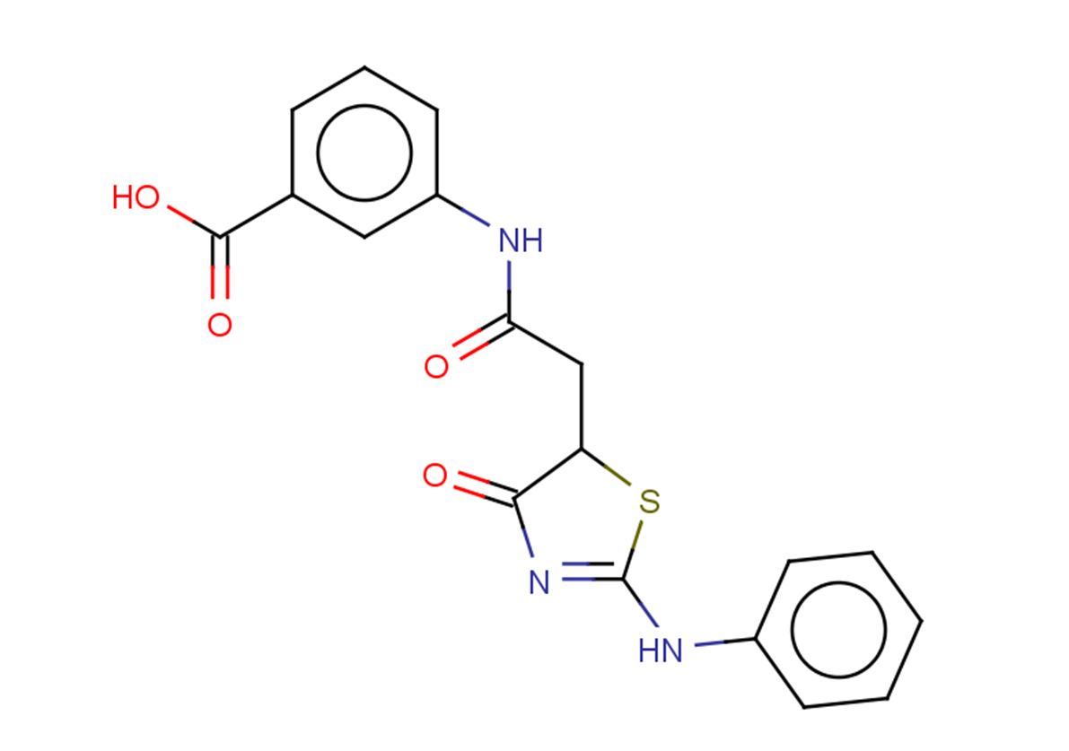 3-{2-[4-oxo-2-(phenylamino)-4,5-dihydro-1,3-thiazol-5-yl]acetamido}benzoic acid
