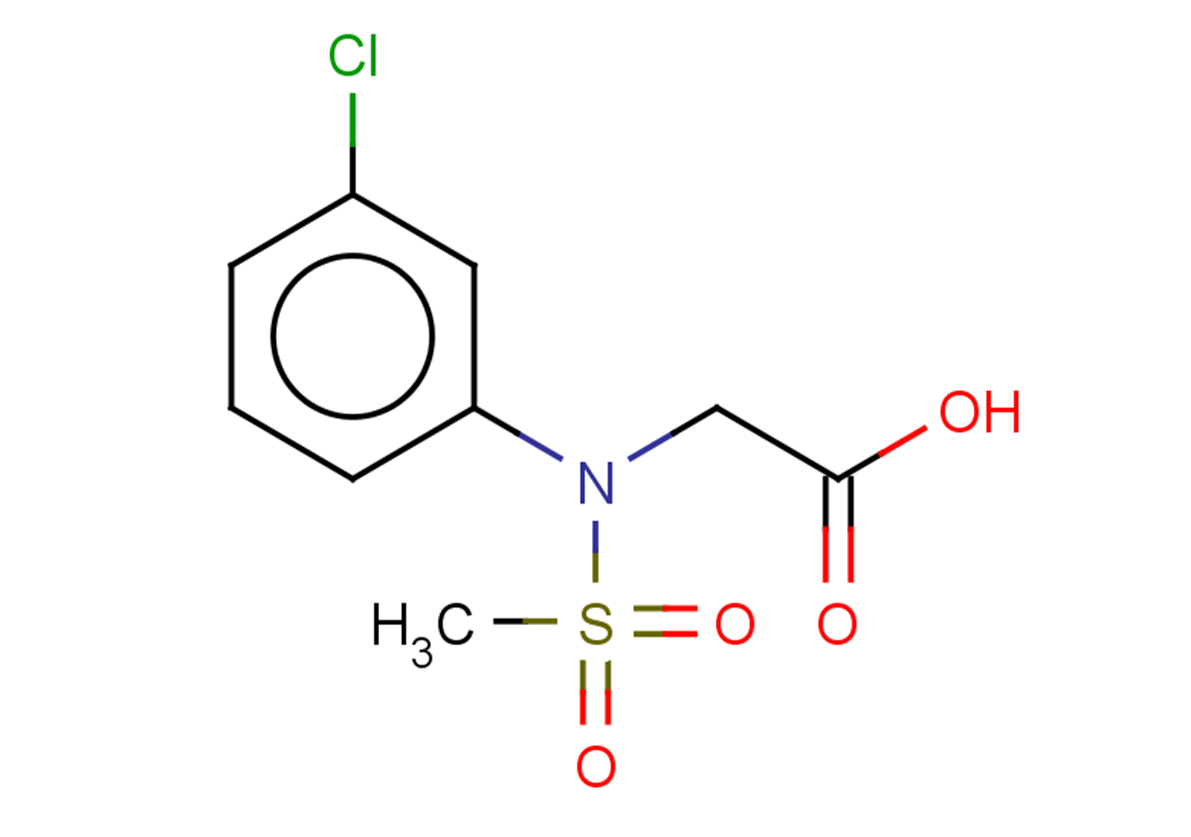 2-[N-(3-chlorophenyl)methanesulfonamido]acetic acid
