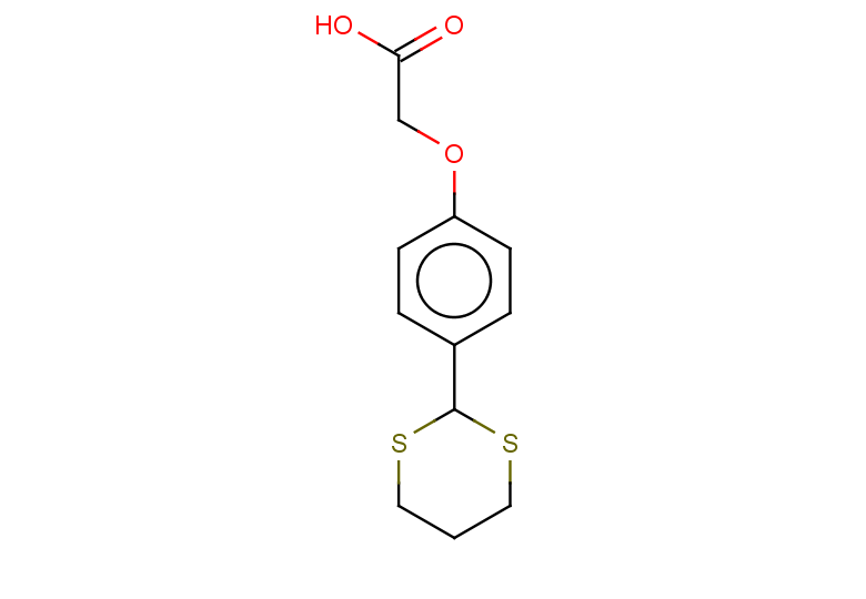 2-[4-(1,3-dithian-2-yl)phenoxy]acetic acid