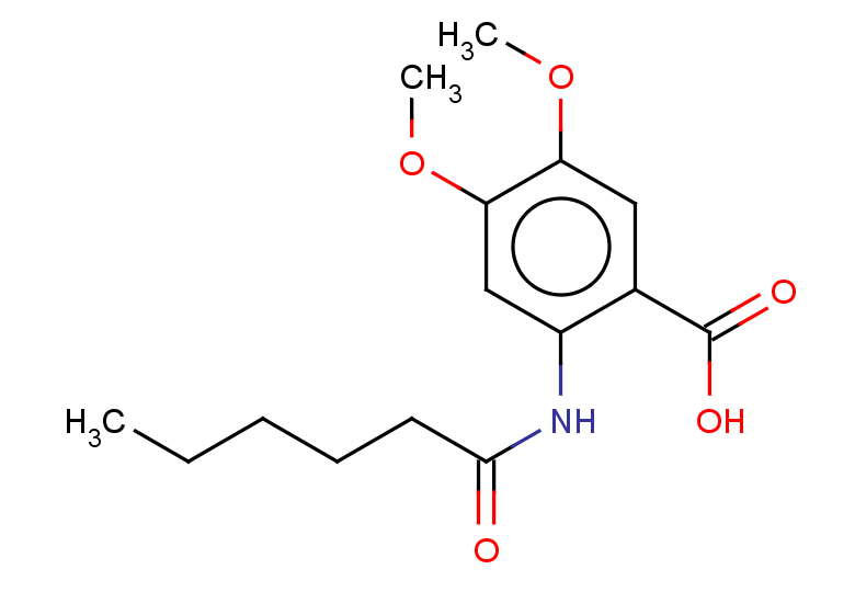 2-hexanamido-4,5-dimethoxybenzoic acid