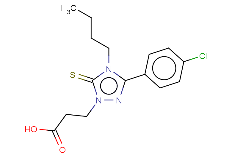 3-[4-butyl-3-(4-chlorophenyl)-5-sulfanylidene-4,5-dihydro-1H-1,2,4-triazol-1-yl]propanoic acid