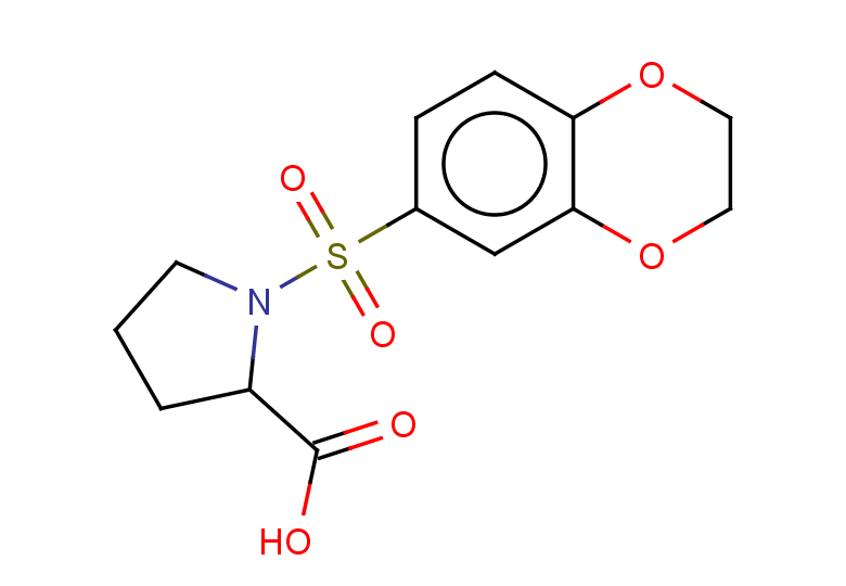1-(2,3-dihydro-1,4-benzodioxine-6-sulfonyl)pyrrolidine-2-carboxylic acid