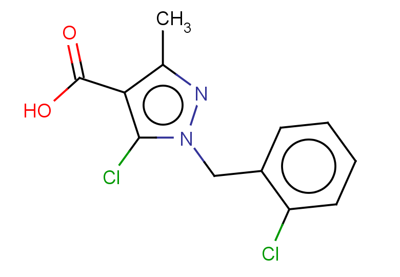 5-chloro-1-[(2-chlorophenyl)methyl]-3-methyl-1H-pyrazole-4-carboxylic acid