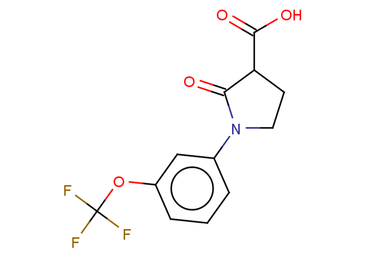 2-oxo-1-[3-(trifluoromethoxy)phenyl]pyrrolidine-3-carboxylic acid