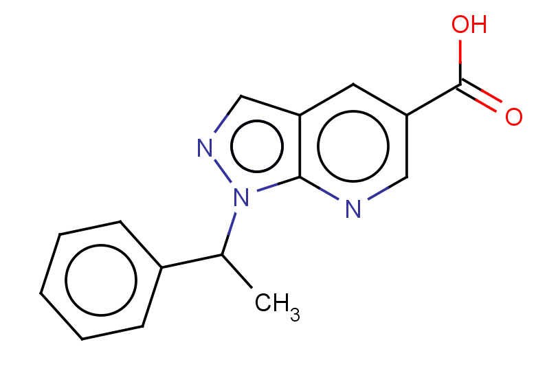 1-(1-phenylethyl)-1H-pyrazolo[3,4-b]pyridine-5-carboxylic acid