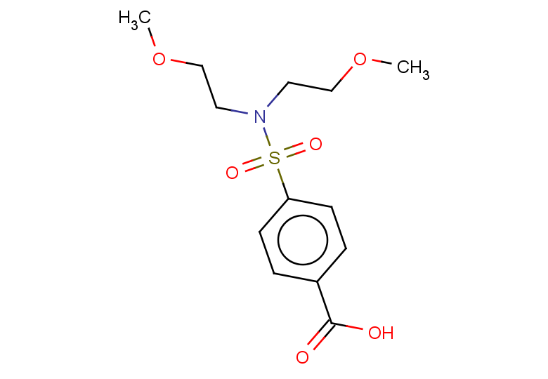 4-[bis(2-methoxyethyl)sulfamoyl]benzoic acid