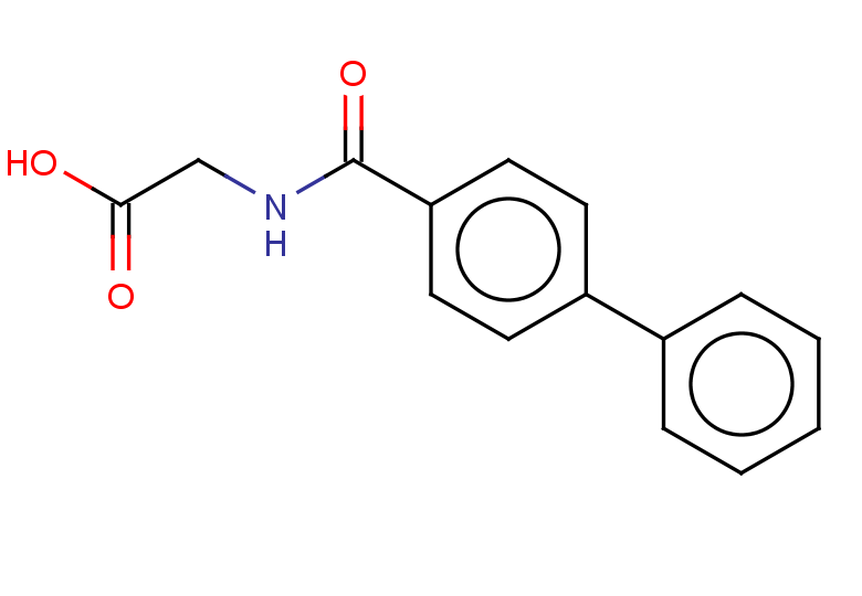2-[(4-phenylphenyl)formamido]acetic acid