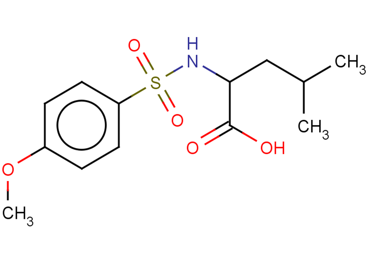2-(4-methoxybenzenesulfonamido)-4-methylpentanoic acid