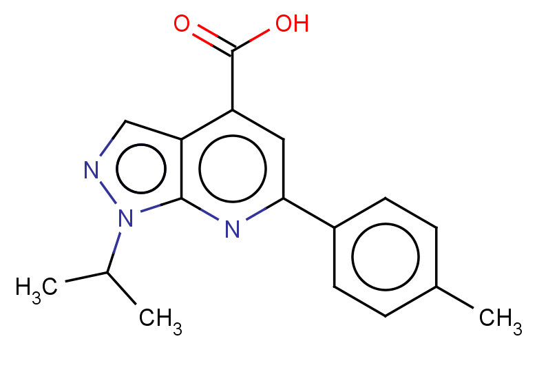 6-(4-methylphenyl)-1-(propan-2-yl)-1H-pyrazolo[3,4-b]pyridine-4-carboxylic acid