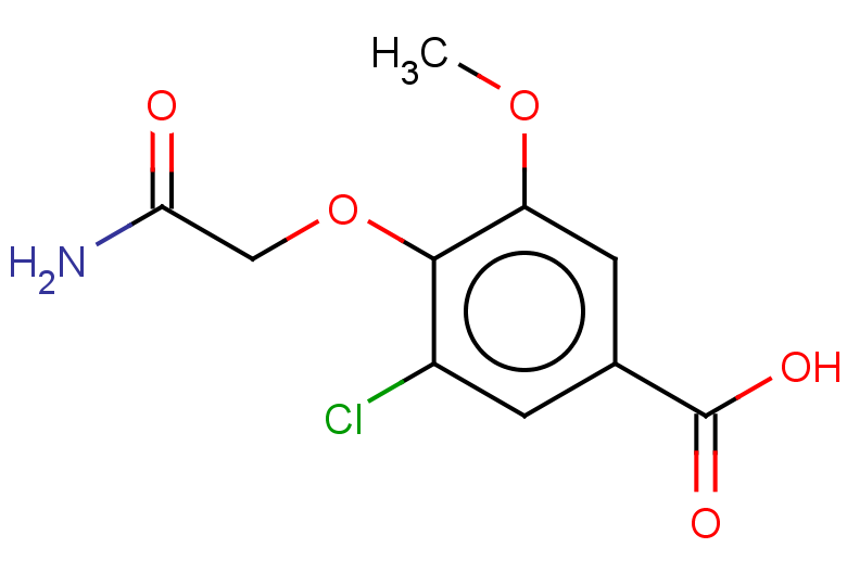 4-(carbamoylmethoxy)-3-chloro-5-methoxybenzoic acid