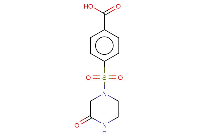 4-[(3-oxopiperazin-1-yl)sulfonyl]benzoic acid