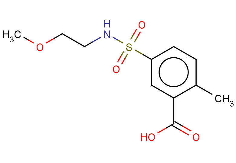 5-[(2-methoxyethyl)sulfamoyl]-2-methylbenzoic acid