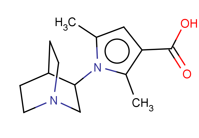 1-{1-azabicyclo[2.2.2]octan-3-yl}-2,5-dimethyl-1H-pyrrole-3-carboxylic acid