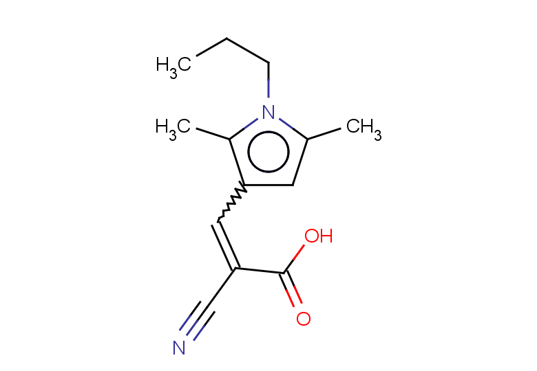 2-cyano-3-(2,5-dimethyl-1-propyl-1H-pyrrol-3-yl)prop-2-enoic acid