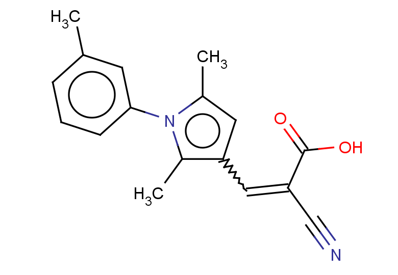 2-cyano-3-[2,5-dimethyl-1-(3-methylphenyl)-1H-pyrrol-3-yl]prop-2-enoic acid