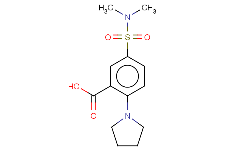 5-(dimethylsulfamoyl)-2-(pyrrolidin-1-yl)benzoic acid