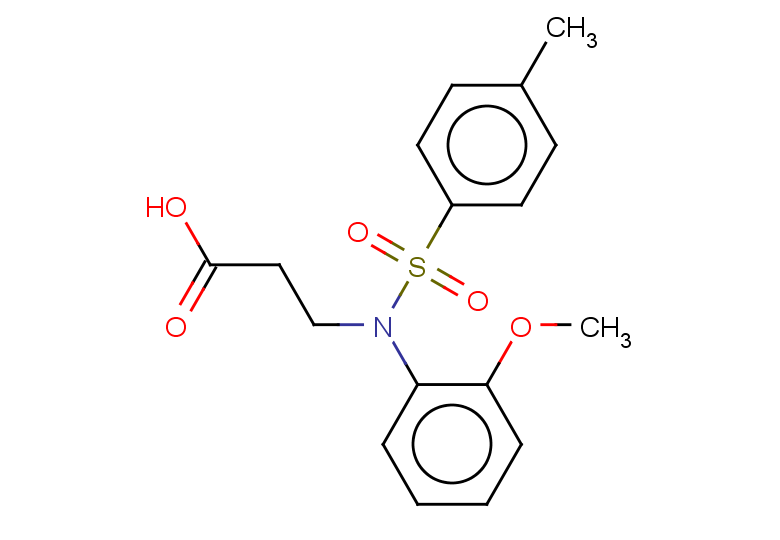 3-[N-(2-methoxyphenyl)4-methylbenzenesulfonamido]propanoic acid