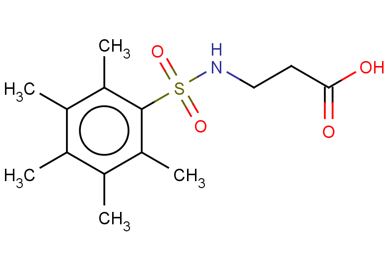 3-pentamethylbenzenesulfonamidopropanoic acid