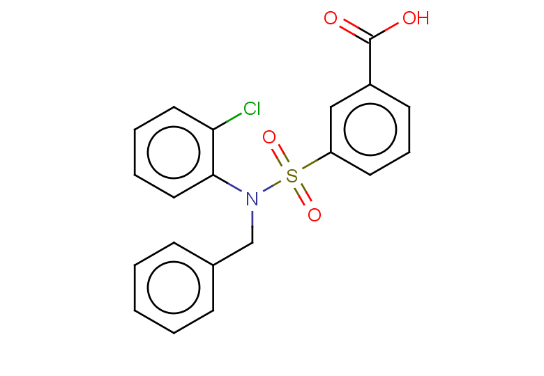 3-[benzyl(2-chlorophenyl)sulfamoyl]benzoic acid