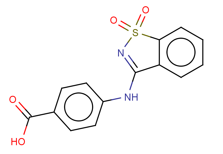 4-[(1,1-dioxo-1,2-benzothiazol-3-yl)amino]benzoic acid