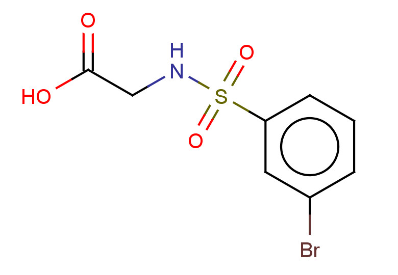 2-(3-bromobenzenesulfonamido)acetic acid
