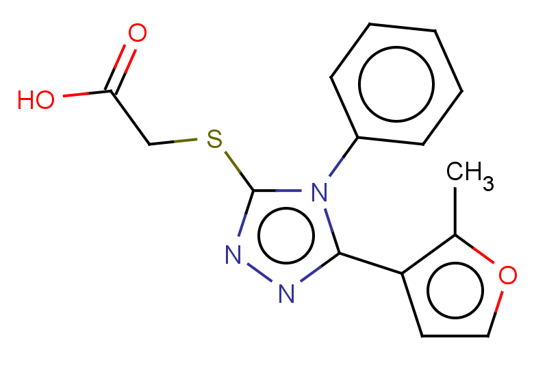 2-{[5-(2-methylfuran-3-yl)-4-phenyl-4H-1,2,4-triazol-3-yl]sulfanyl}acetic acid