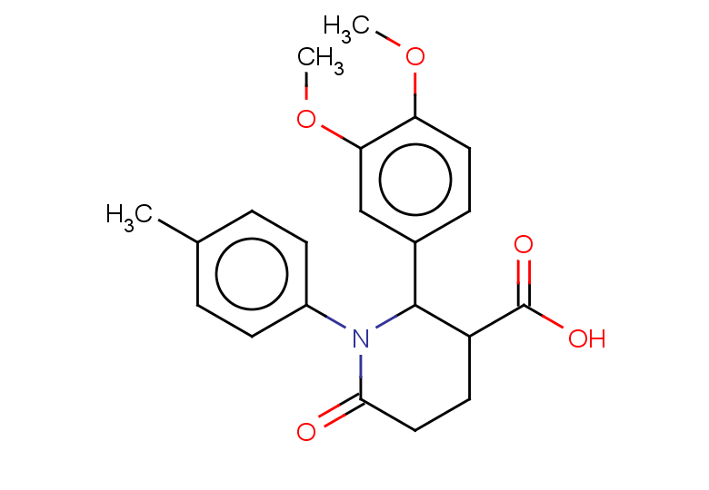 2-(3,4-dimethoxyphenyl)-1-(4-methylphenyl)-6-oxopiperidine-3-carboxylic acid