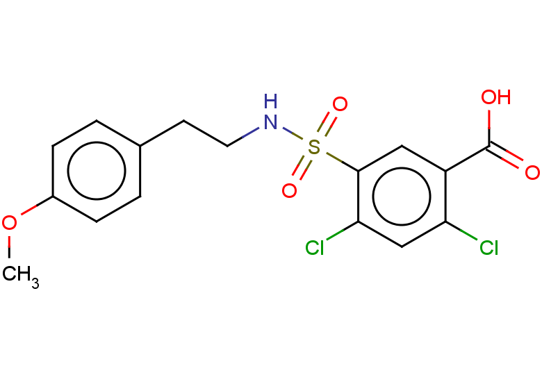 2,4-dichloro-5-{[2-(4-methoxyphenyl)ethyl]sulfamoyl}benzoic acid