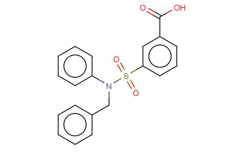 3-[benzyl(phenyl)sulfamoyl]benzoic acid