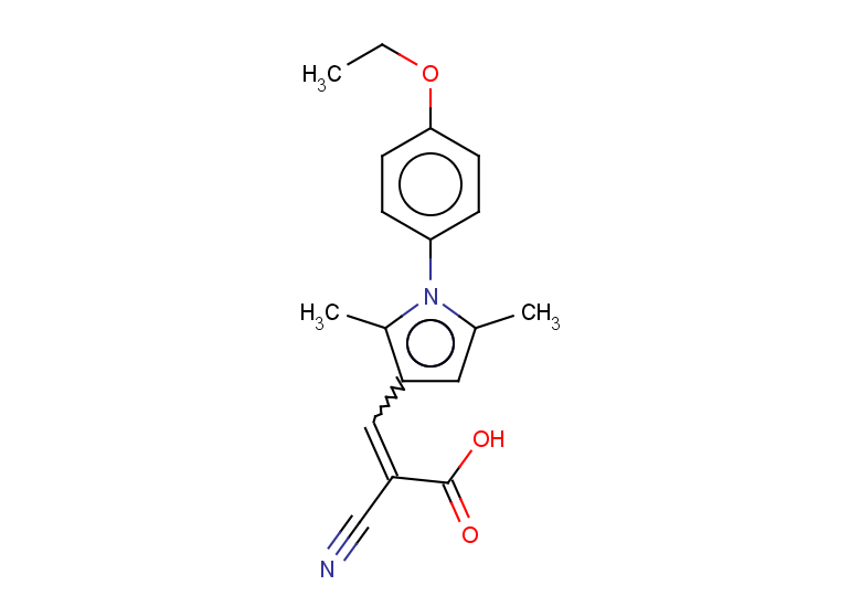 2-cyano-3-[1-(4-ethoxyphenyl)-2,5-dimethyl-1H-pyrrol-3-yl]prop-2-enoic acid