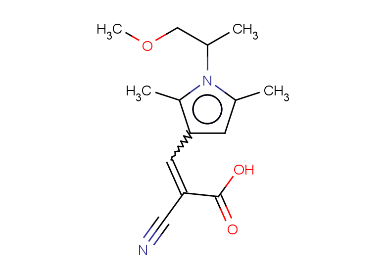 2-cyano-3-[1-(1-methoxypropan-2-yl)-2,5-dimethyl-1H-pyrrol-3-yl]prop-2-enoic acid