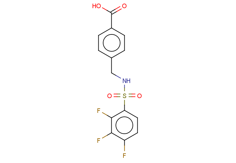4-(2,3,4-trifluorobenzenesulfonamidomethyl)benzoic acid