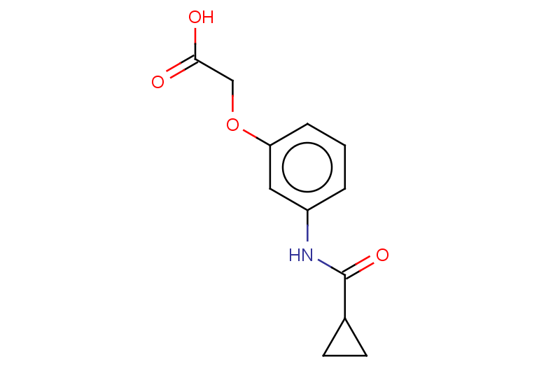 2-(3-cyclopropaneamidophenoxy)acetic acid