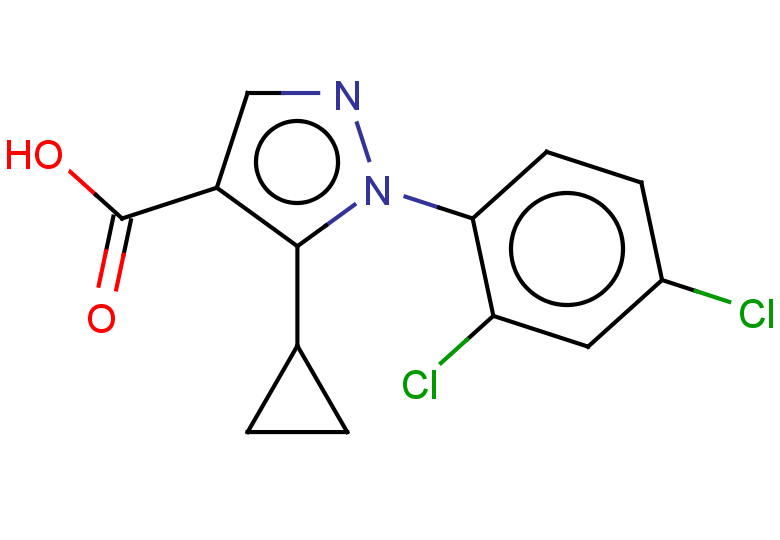 5-cyclopropyl-1-(2,4-dichlorophenyl)-1H-pyrazole-4-carboxylic acid