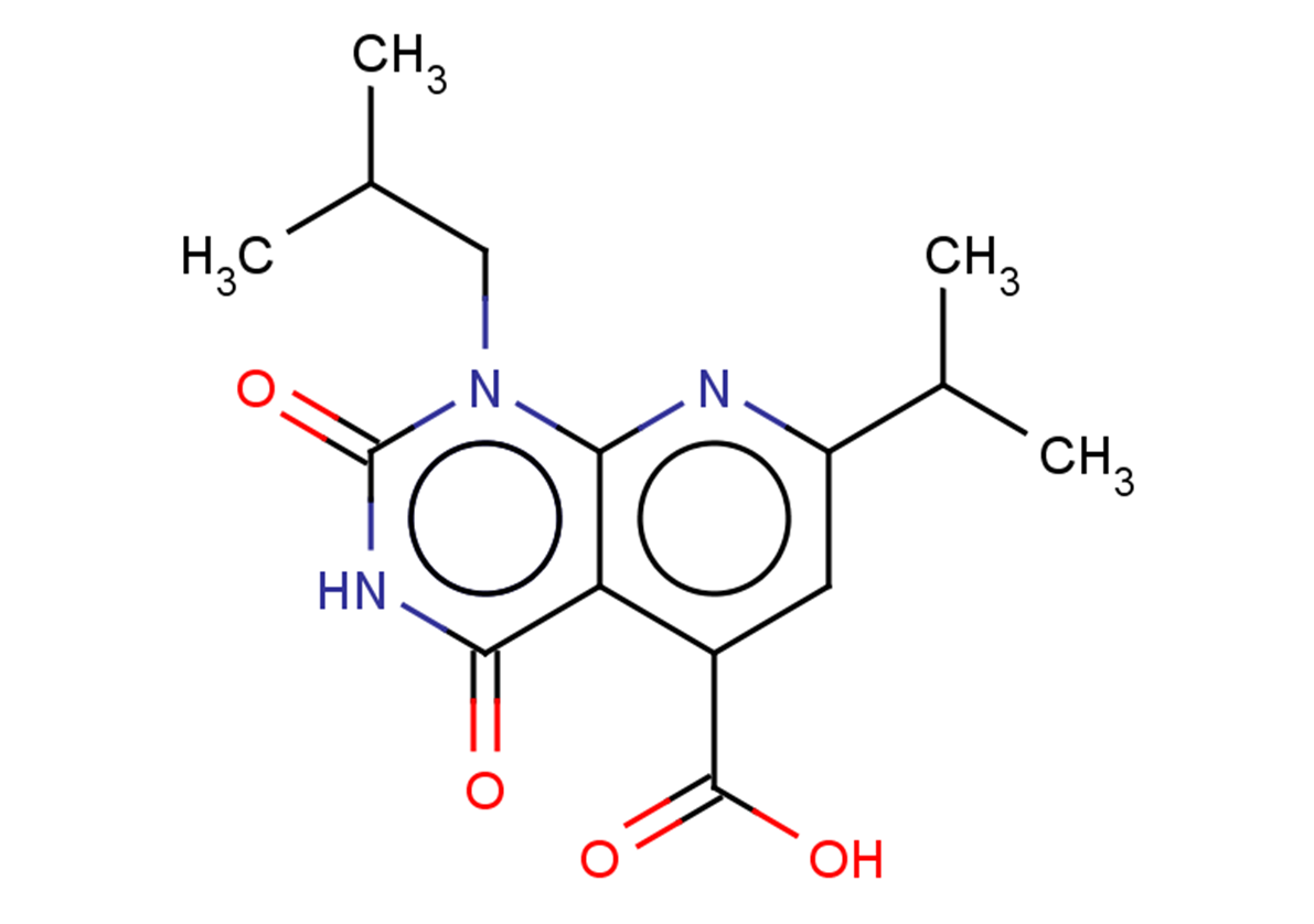 1-(2-methylpropyl)-2,4-dioxo-7-(propan-2-yl)-1H,2H,3H,4H-pyrido[2,3-d]pyrimidine-5-carboxylic acid