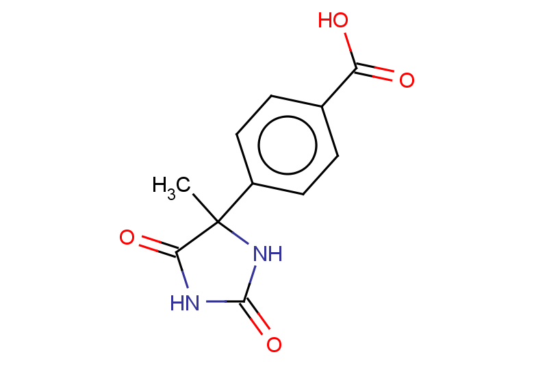 4-(4-methyl-2,5-dioxoimidazolidin-4-yl)benzoic acid