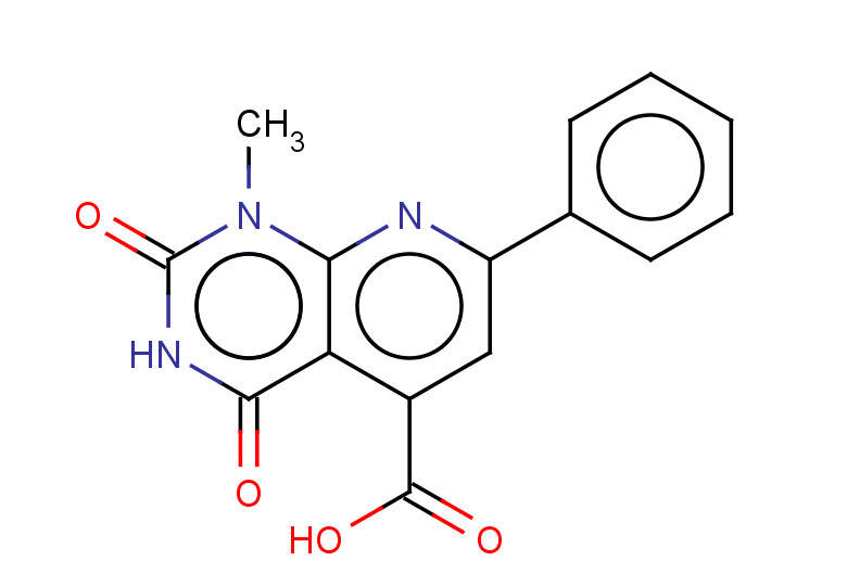 1-methyl-2,4-dioxo-7-phenyl-1H,2H,3H,4H-pyrido[2,3-d]pyrimidine-5-carboxylic acid