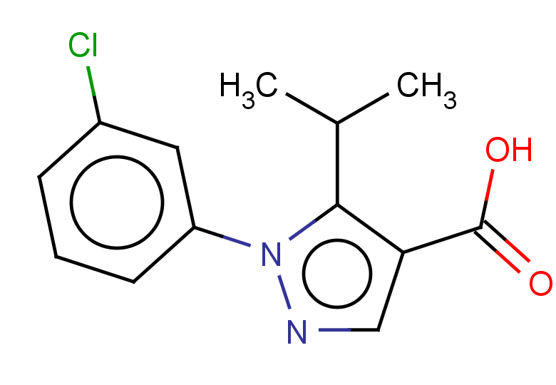 1-(3-chlorophenyl)-5-(propan-2-yl)-1H-pyrazole-4-carboxylic acid