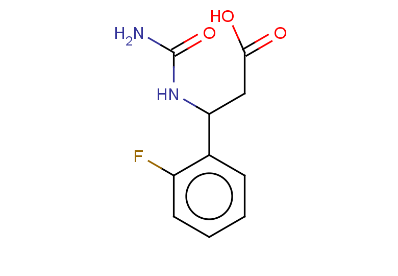 3-(carbamoylamino)-3-(2-fluorophenyl)propanoic acid